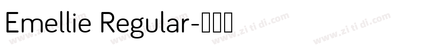 Emellie Regular字体转换